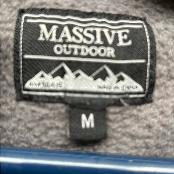 Kavu Gray and Blue Patterned Zip Up Sweater - Picture 3 of 3